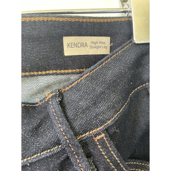 Mavi Kendra SuperSoft High-Rise Straight Leg Jeans Dark Indigo Size 33W 30L NWT - Picture 9 of 9
